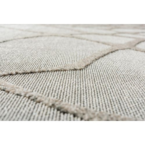  Unique Loom Outdoor Collection Watercolor Abstract Transitional Indoor and Outdoor Multi Round Rug (8 x 8)