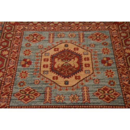  Unique Loom Sahand Collection Traditional Geometric Classic Light Blue Round Rug (6 x 6)