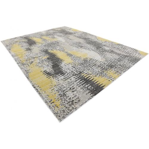  Unique Loom Outdoor Collection Modern Distressed Transitional Ivory Runner Rug (2 x 6)