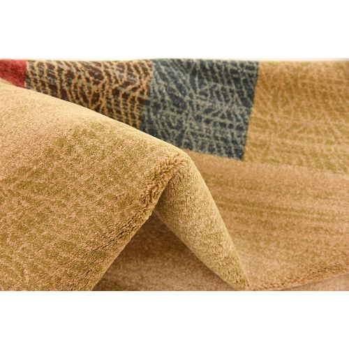  Unique Loom Fars Collection Tribal Modern Casual Beige Square Rug (8 x 8)