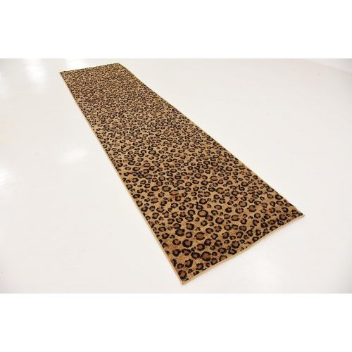  Unique Loom Wildlife Collection Leopard Animal Dark Gray Area Rug (7 x 10)