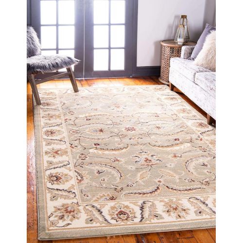  Unique Loom Voyage Collection Traditional Oriental Classic Green Area Rug (10 x 13)