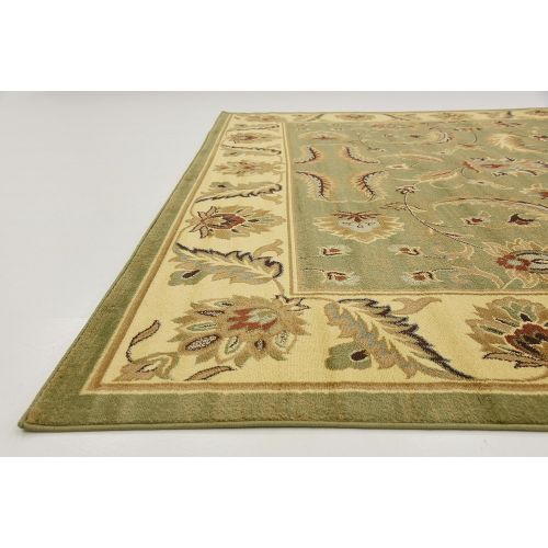  Unique Loom Voyage Collection Traditional Oriental Classic Green Area Rug (10 x 13)