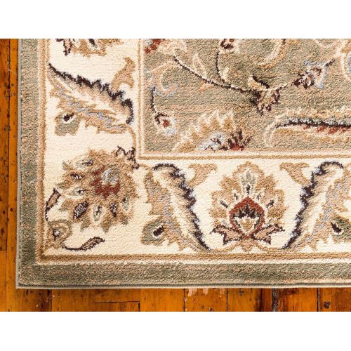  Unique Loom Voyage Collection Traditional Oriental Classic Green Area Rug (10 x 13)