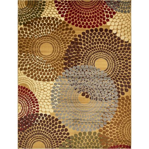  Unique Loom Barista Collection Abstract Vintage Modern Rustic Warm Multi Area Rug (5 x 8)