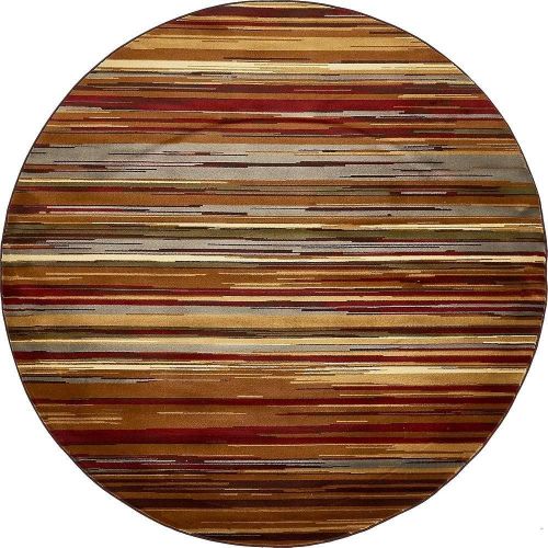  Unique Loom Barista Collection Abstract Vintage Modern Rustic Warm Multi Area Rug (5 x 8)