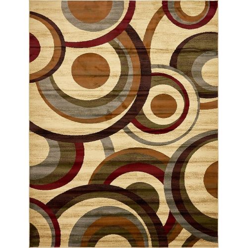  Unique Loom Barista Collection Abstract Vintage Modern Rustic Warm Multi Area Rug (5 x 8)