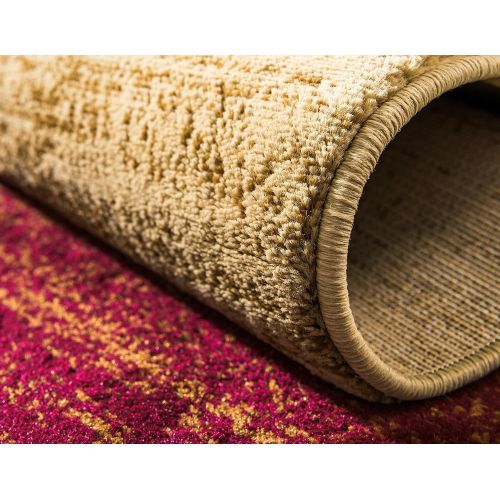  Unique Loom Barista Collection Abstract Vintage Modern Rustic Warm Multi Area Rug (5 x 8)