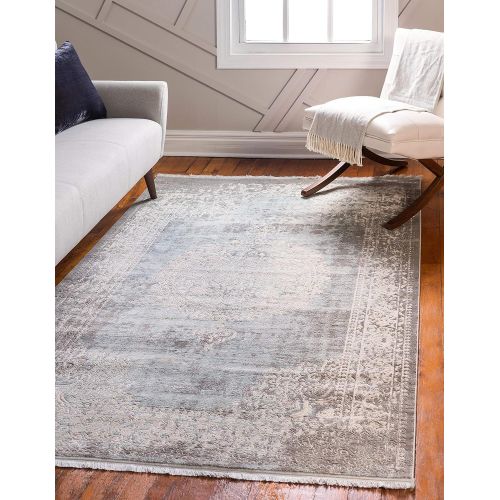  Unique Loom New Classical Collection Traditional Distressed Vintage Classic Terracotta Area Rug (8 x 10)