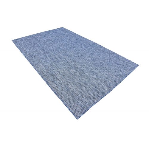  Unique Loom Outdoor Collection Casual Solid Accent Home Decor Aquamarine Area Rug (5 x 8)