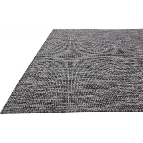  Unique Loom Outdoor Collection Casual Solid Accent Home Decor Aquamarine Area Rug (5 x 8)