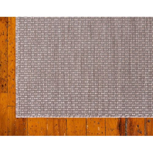  Unique Loom Outdoor Collection Casual Solid Accent Home Decor Aquamarine Area Rug (5 x 8)