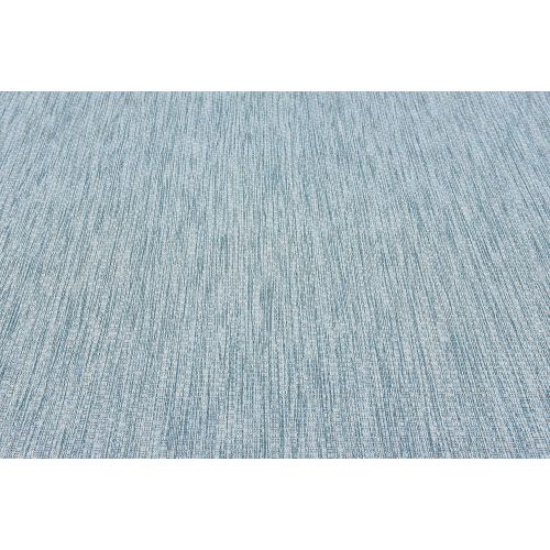  Unique Loom Outdoor Collection Casual Solid Accent Home Decor Aquamarine Area Rug (5 x 8)