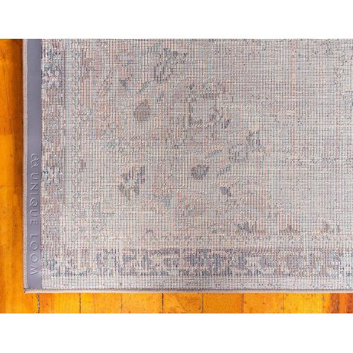  Unique Loom Penrose Collection Traditional Vintage Distressed Gray Area Rug (8 x 10)