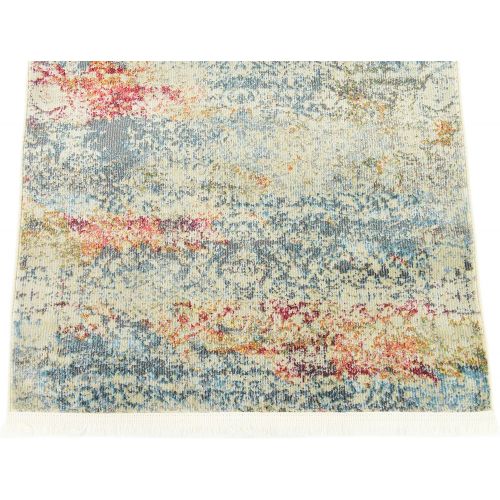  Unique Loom Baracoa Collection Bright Tones Vintage Traditional Cream Area Rug (8 x 10)