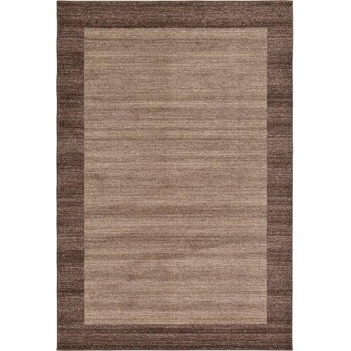  Unique Loom Del Mar Collection Contemporary Transitional Navy Blue Area Rug (5 x 8)