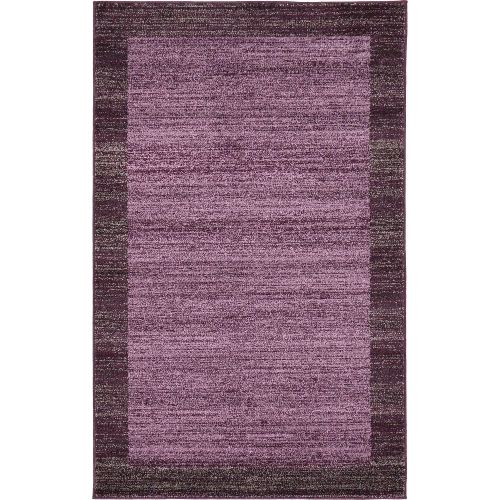  Unique Loom Del Mar Collection Contemporary Transitional Navy Blue Area Rug (5 x 8)