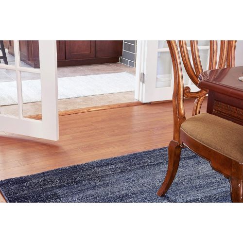  Unique Loom Del Mar Collection Contemporary Transitional Navy Blue Area Rug (5 x 8)