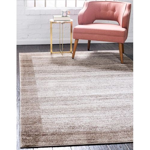  Unique Loom Del Mar Collection Contemporary Transitional Navy Blue Area Rug (5 x 8)