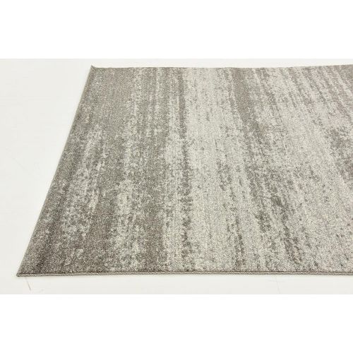  Unique Loom Del Mar Collection Contemporary Transitional Gray Area Rug (5 x 8)