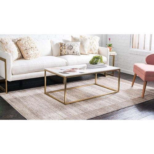  Unique Loom Del Mar Collection Contemporary Transitional Gray Area Rug (5 x 8)