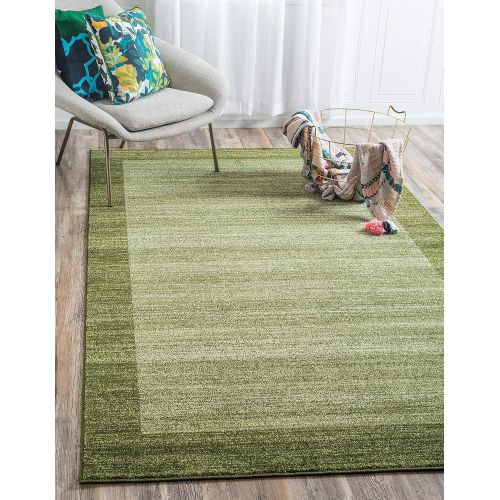  Unique Loom Del Mar Collection Contemporary Transitional Gray Area Rug (5 x 8)