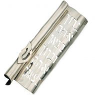 /UniqueJewishJewelry Hebrew Blessing Mezuzah Case, Sterling Silver Mezuzah Scroll, Elaborate Mezuzah for Door, Large Mezuza, Judaica Gifts, Jewish Home Gifts