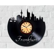 UniqueWallClock Frankfurt Germany Wall Clock Frankfurt Am Main Home Decoration Frankfurt Wall Art