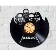 UniqueWallClock Vinyl Record Clock Metallica Art Rock Music Clock Metallica Vinyl Wall Heavy Metal Gift