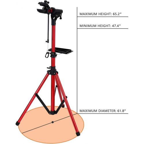  자전거 정비 공구 수리unisky Bike Repair Stand Home Portable Bicycle Mechanics Maintenance Workstand Foldable Height Adjustable with Quick Release