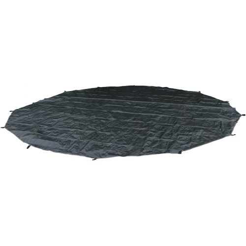  UNISTRENGH Outdoor Ultralight Waterproof Tent PE Footprint for 3M 4M 5M 6M Bell Tent Footprints Picnic Round Mat Portable Tarps for Bell Tent Ground Camping,Black Glamping Yurt Ant