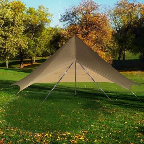  UNISTRENGH Waterproof Sunshade Heavy Duty Top Cover Roof Shelter for 3M 4M 5M 6M 7M Bell Tent