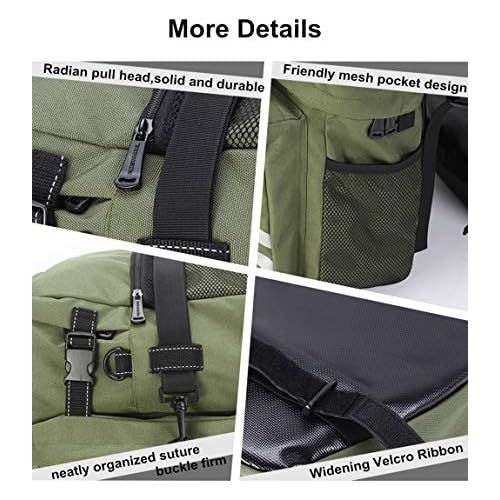  UNISTRENGH Bike Panniers Waterproof Bag - 3 in 1 Multi Function Messenger Panniers for Bicycles - Bicycle Rear Seat Trunk Bag - Saddle Bag for MTB Road Cycling