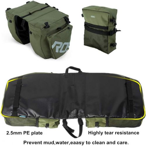  UNISTRENGH Bike Panniers Waterproof Bag - 3 in 1 Multi Function Messenger Panniers for Bicycles - Bicycle Rear Seat Trunk Bag - Saddle Bag for MTB Road Cycling