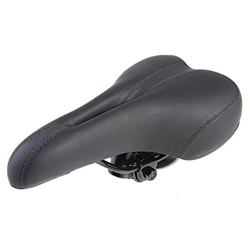  UNISTRENGH Bike Saddle with Soft Cushion Most Comfort Bicycle Seats for Men - Provides Great for Mountain Bike, MTB Road Bicycle, Fixed Gear, Touring and Indoor Cycling