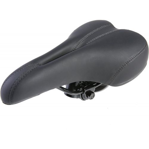  UNISTRENGH Bike Saddle with Soft Cushion Most Comfort Bicycle Seats for Men - Provides Great for Mountain Bike, MTB Road Bicycle, Fixed Gear, Touring and Indoor Cycling