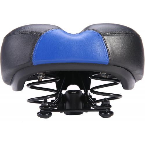  UNISTRENGH Bike Saddle Seat Professional Anatomic Relief Bicycle Suspension Extra Wide Road MTB Gel Comfort Cycling Cushion Pad