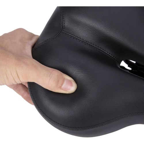  UNISTRENGH Bike Saddle Seat Professional Anatomic Relief Bicycle Suspension Extra Wide Road MTB Gel Comfort Cycling Cushion Pad