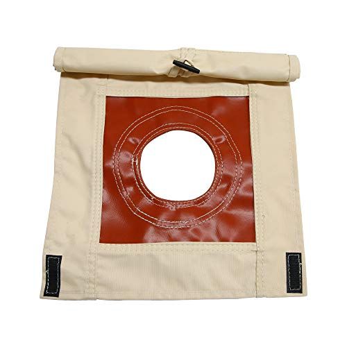  UNISTRENGH Fire-Resistant Stove Jack Hole Accessory with Flap Covered for 4 Seasons Cotton Canvas Camping Bell Tent