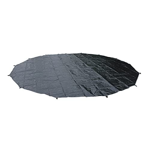  UNISTRENGH Outdoor Ultralight Waterproof Tent PE Footprint for 3M 4M 5M 6M Bell Tent Footprints Picnic Round Mat Portable Tarps for Bell Tent Ground Camping,Black Glamping Yurt Ant