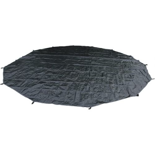  UNISTRENGH Outdoor Ultralight Waterproof Tent PE Footprint for 3M 4M 5M 6M Bell Tent Footprints Picnic Round Mat Portable Tarps for Bell Tent Ground Camping,Black Glamping Yurt Ant