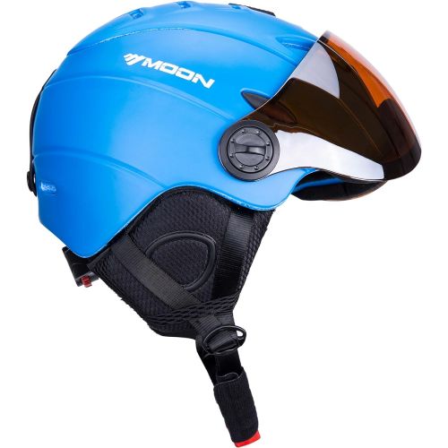  UNISTRENGH Ski Snowboard Helmet with Attached Detachable Photochromatic Polarizing Goggles