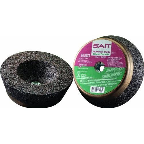  United Abrasives- SAIT United Abrasives-SAIT 26022 6 by 2 by 58-11 CA16 Type 11 Cup Wheel, 5-Pack