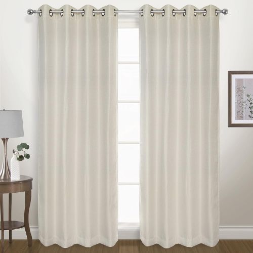  United Curtain Herringbone Blackout Woven Window Panel, 54 by 84, Sage, 54 X 84