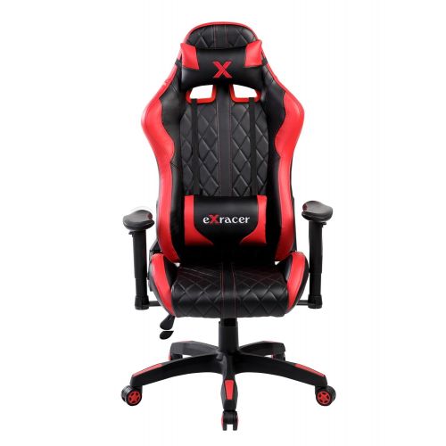  United Office Chair. United Office Chair 7219RD 7219RED Swivel PU Leather Gaming, Large Size, Racing Style High-Back Office Chair, Red