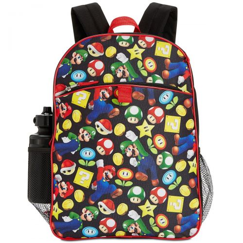  United Pacific Design Super Mario Bros. 5 Piece Backpack Lunch Kit