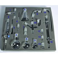 United Scientific Supplies United Scientific ORGKIT-16 Deluxe Organic Chemistry Glassware Kit, 16 Piece