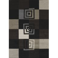 United Weavers of America Townshend Collection Vibes Modern Area Rug, 2-Feet 7-Inch by 4-Feet 2-Inch, Black
