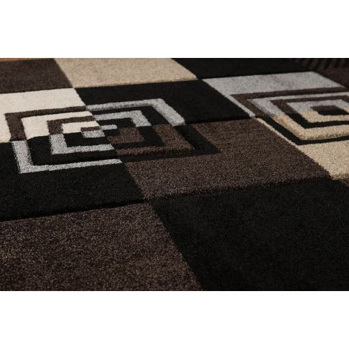  United Weavers of America Townshend Collection Vibes Modern Area Rug, 2-Feet 7-Inch by 4-Feet 2-Inch, Black