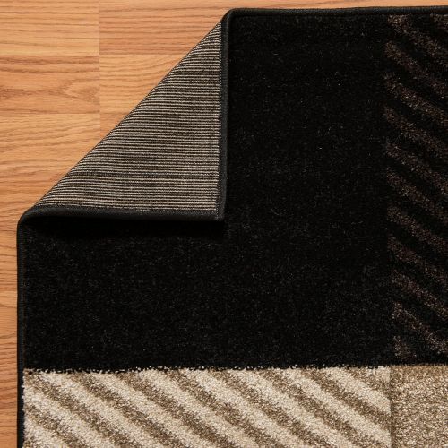  United Weavers of America Townshend Collection Vibes Modern Area Rug, 2-Feet 7-Inch by 4-Feet 2-Inch, Black